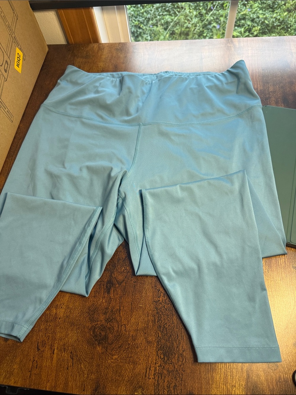 Nike Dri-FIT High Waisted Leggings 2X Blue Athletic Yoga Workout Pants
